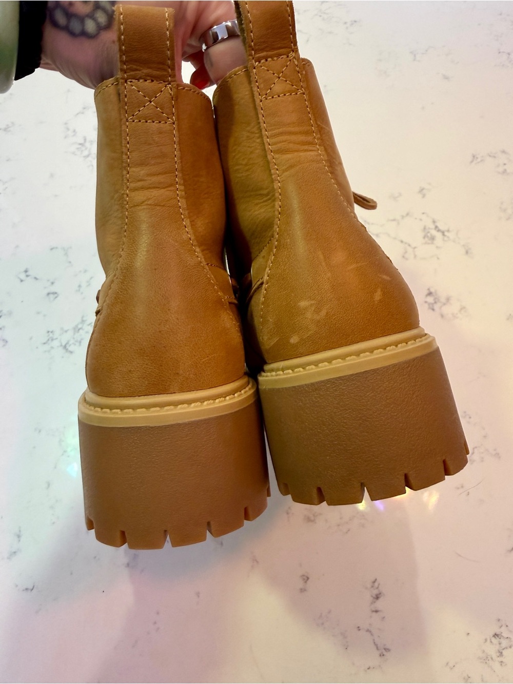Timberland Women's Stone Street Platform Kiltie Boat Shoe Boot Wheat 8.5 - Picture 6 of 8